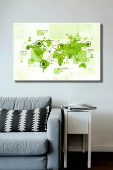 999Store    Green Canvas home_decor paintings