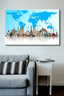 999Store    Blue Canvas home_decor paintings