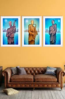 999Store    Blue Canvas home_decor paintings