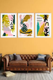 999Store    Yellow Canvas home_decor paintings
