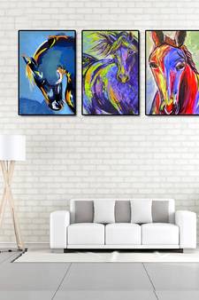999Store    Blue wood home_decor paintings