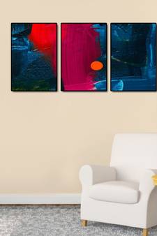 999Store    Blue wood home_decor paintings