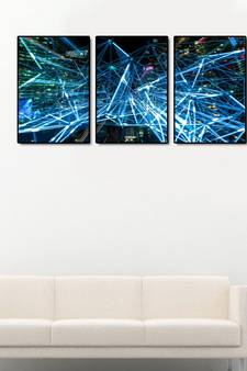 999Store    Blue wood home_decor paintings