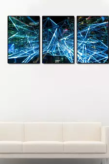 999Store    Blue wood home_decor paintings
