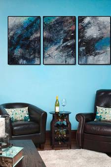 999Store    Grey wood home_decor paintings