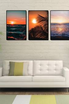 999Store    Brown wood home_decor paintings