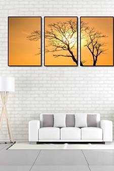 999Store    Brown wood home_decor paintings
