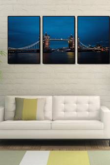 999Store    Blue wood home_decor paintings