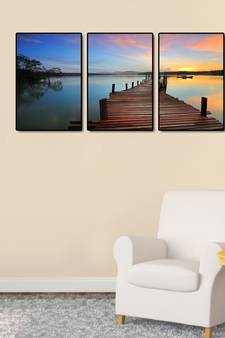 999Store    Brown wood home_decor paintings