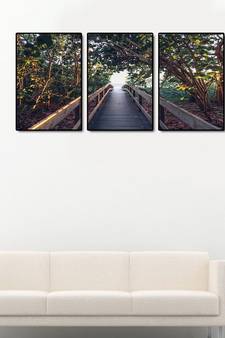 999Store    Brown wood home_decor paintings