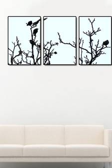 999Store    White wood home_decor paintings
