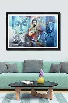 999Store    Blue Canvas home_decor paintings