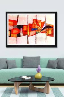 999Store    Orange Canvas home_decor paintings