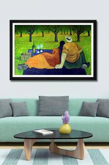 999Store    Green Canvas home_decor paintings