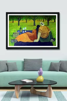 999Store    Green Canvas home_decor paintings