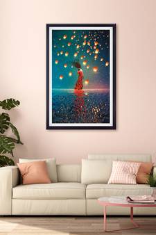 999Store    Blue  Canvas home_decor paintings