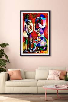 999Store    Red  Canvas home_decor paintings