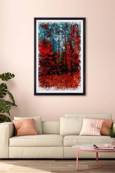 999Store    Red  Canvas home_decor paintings
