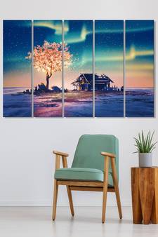 999Store    Blue wood home_decor wall decor