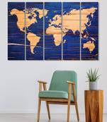 999Store    Blue wood home wall decor