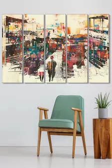 999Store    Red wood home wall decor