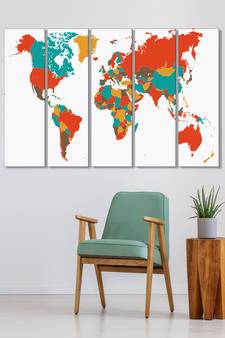 999Store    Blue wood home wall decor