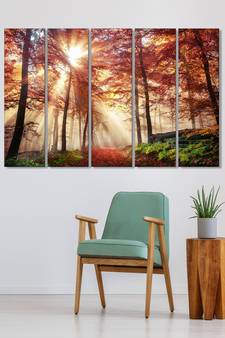 999Store    Red wood home wall decor