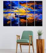 999Store    Blue  wood home wall decor