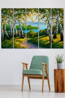 999Store    Green  wood home wall decor