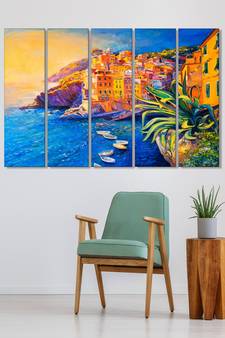 999Store    Yellow  wood home wall decor