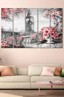 999Store    Red wood home wall decor