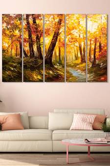 999Store    Yellow  wood home wall decor