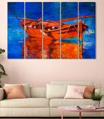 999Store    Blue wood home wall decor