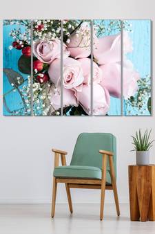 999Store    Pink  wood home wall decor