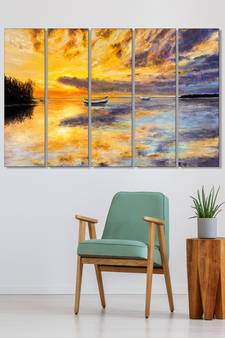 999Store    Yellow  wood home wall decor