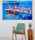 999Store    Blue wood home wall decor