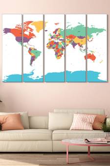 999Store    Blue wood home wall decor