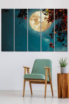 999Store    Blue wood home wall decor