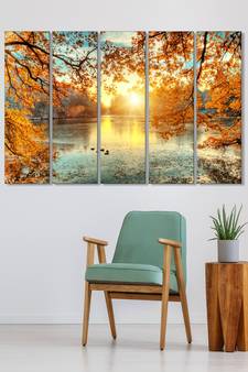 999Store    Yellow  wood home wall decor