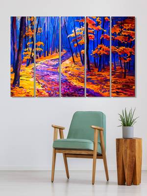 999Store    Blue wood home wall decor 1