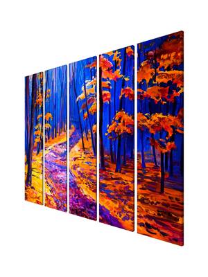 999Store    Blue wood home wall decor 3