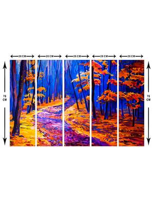 999Store    Blue wood home wall decor 5