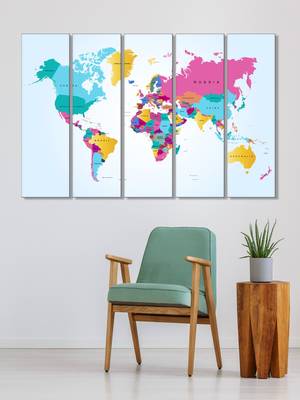999Store    Blue wood home wall decor 1