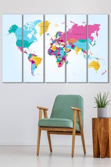 999Store    Blue wood home wall decor