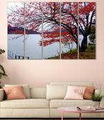 999Store    Red wood home wall decor