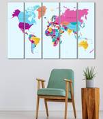 999Store    Blue wood home wall decor