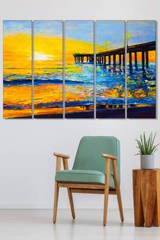 999Store    Yellow  wood home wall decor