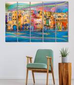 999Store    Blue wood home wall decor