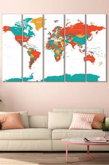 999Store    Blue wood home wall decor