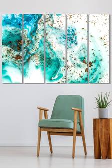 999Store    Blue wood home wall decor